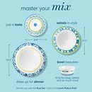 Boho Daydream 18-piece Dinnerware Set, Service for 6