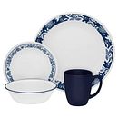 True Blue 16-piece Dinnerware Set, Service for 4