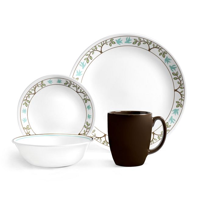 Tree Bird 16-piece Dinnerware Set, Service for 4