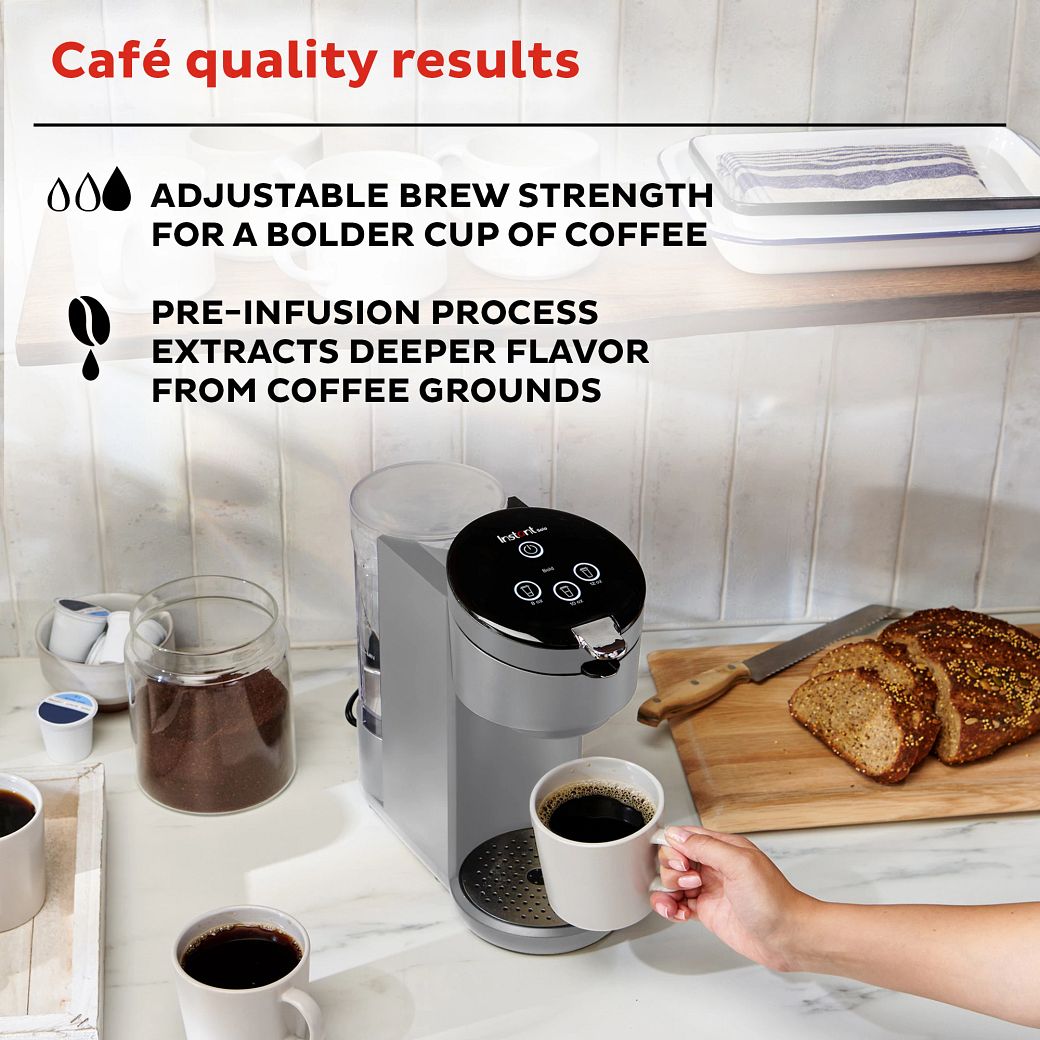 Instant™ Solo™ Single Serve Coffee Maker, Gray Instant Home