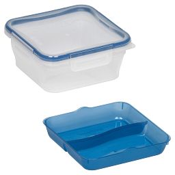 Total Solution™ On the Go 5 Cup Plastic Square w/ Divided Tray
