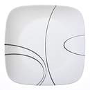 Square Simple Lines 16-pc Dinnerware Set w/ Bonus Bowls