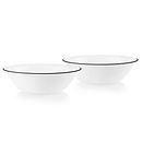 Bold Black Banded 2-quart Serving Bowls, 2-pack